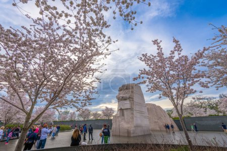 Photo for WASHINGTON - APRIL 9, 2015: The memorial to the civil rights leader Martin Luther King, Jr. during the spring season in West Potomac Park. - Royalty Free Image