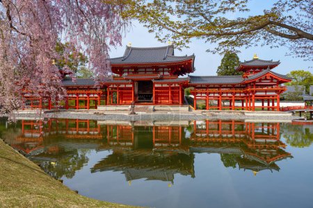 Photo for Uji, Kyoto, Japan at Byodo-in Temple during spring season. - Royalty Free Image
