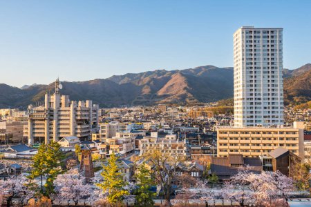 Photo for Kofu, Yamanashi, Japan downtown cityscape in the afternoon. - Royalty Free Image