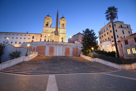 Foto de Plaza de España en Roma, Italia al amanecer
. - Imagen libre de derechos