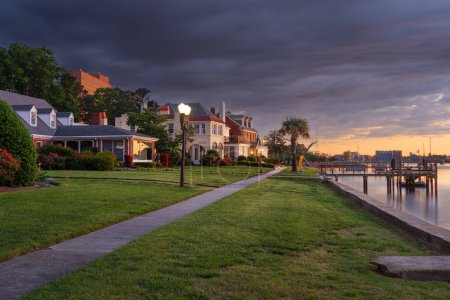 Photo for Portsmouth, Virginia, USA at dawn on the Elizabeth River. - Royalty Free Image