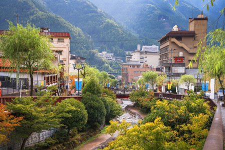 Téléchargez les photos : Gero, Préfecture de Gifu, Japon sources thermales ville. - en image libre de droit