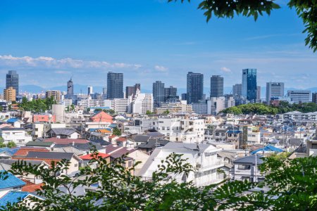 Photo for Kobe, Japan cityscape from Hyogo Ward in the afternoon. - Royalty Free Image