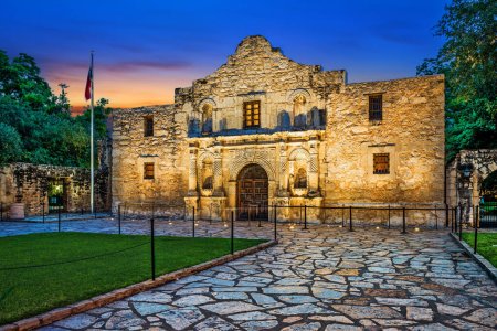 The Alamo en San Antonio, Texas, Estados Unidos.
