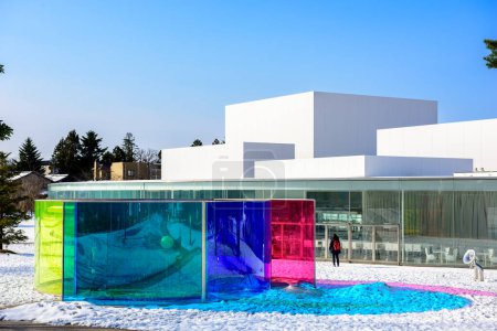 Photo for KANZAWA, JAPAN - JANUARY 17, 2017: The exterior of the 21st Century Museum of Contemporary Art. The museum opened in 2004. - Royalty Free Image