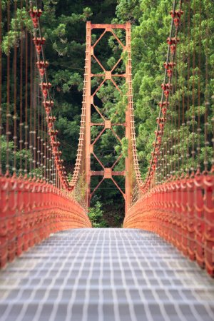 Photo for Zaobashi Bridge in Rural Wakayama, Japan. - Royalty Free Image