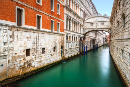 Foto de Venecia, Italia en el Puente de los Suspiros. - Imagen libre de derechos