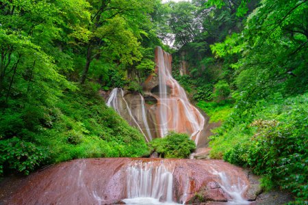 Photo for Osen Waterfall in Kusatsu, Japan. - Royalty Free Image