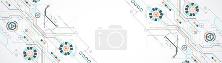 Photo for Abstract vector background on a technological theme. - Royalty Free Image