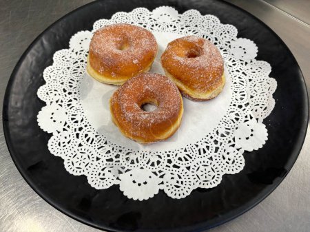 sweet doughnut or zeppola traditional dessert of Neaples