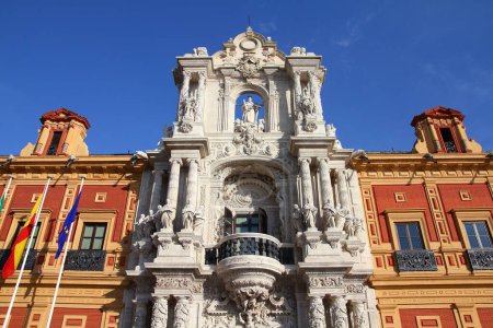 Téléchargez les photos : Sevilla, Spain. Palace of Saint Telmo. Building of Regional Government of Andalusia (Junta de Andalucia). - en image libre de droit