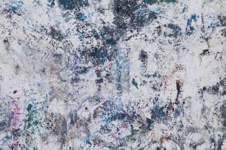 Photo for Old scratched wall texture. Layers of paint. Grunge paint layers weathered texture. - Royalty Free Image