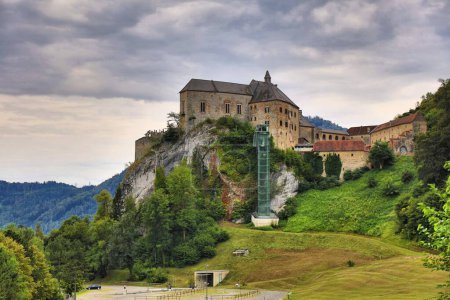 Photo for Rabenstein Castle in Frohnleiten, Austria. Landmark of Styria region in Austria. - Royalty Free Image