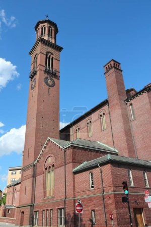 Foto de Iglesia Católica de St. Paul en Harvard Square. Cambridge, Massachusetts. - Imagen libre de derechos