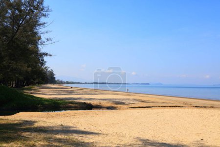 Tanjung Aru Beach in Kota Kinabalu, Sabah region of Malaysia.