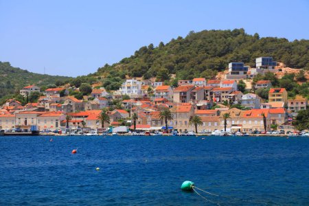 Vis island, Croatia. Summer sunny day townscape view in town of Vis, Croatia.