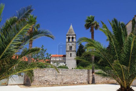 Die Kirche des Hl. Hieronymus auf der Insel Vis, Kroatien.
