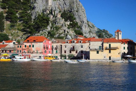 Omis. Old Town in Croatia. View with River Cetina.