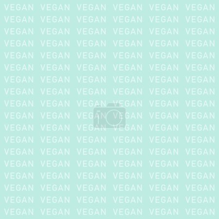 Vegan word subtle background pattern for social media content. Concept vegan text pattern.