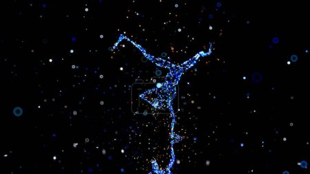 Téléchargez les photos : Conception abstraite d'un danseur de breakdance - en image libre de droit