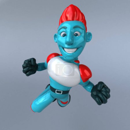 Photo for Red robot  character - 3D Illustration - Royalty Free Image