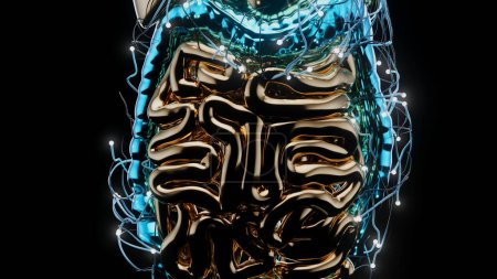 Photo for Abstract 3D view of the gut physiology - Royalty Free Image
