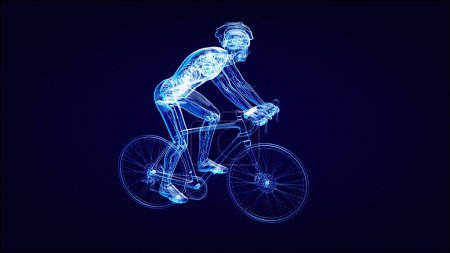 Foto de Antecedentes abstractos de un ciclista de rayos X, medicina - Imagen libre de derechos