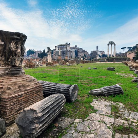 Foto de Ruinas del Foro Romano en Roma, Italia
. - Imagen libre de derechos