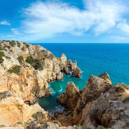 Téléchargez les photos : Océan Atlantique été vue sur le littoral rocheux (Ponta da Piedade, Lagos, Algarve, Portugal
). - en image libre de droit