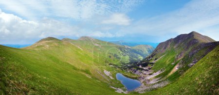 Photo for Alpine lake Brebeneckul on summer mountain ravine (Ukraine, Chornogora Ridge, Carpathian Mountains). - Royalty Free Image