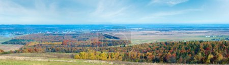 Téléchargez les photos : Misty matin panorama d'automne et villages (district de Bogorodchany, région d'Ivano-Frankivsk, Ukraine
) - en image libre de droit