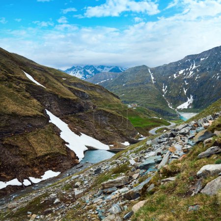 Téléchargez les photos : Montagne des Alpes d'été (vue depuis Grossglockner High Alpine Road
) - en image libre de droit