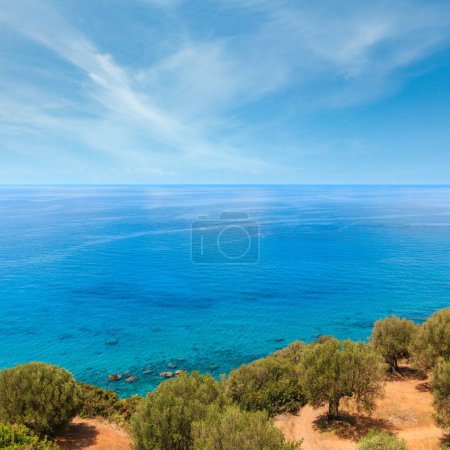 Photo for Beautiful Tyrrhenian sea coastline landscape. Cilento and Vallo di Diano National Park, Salerno, Italy - Royalty Free Image