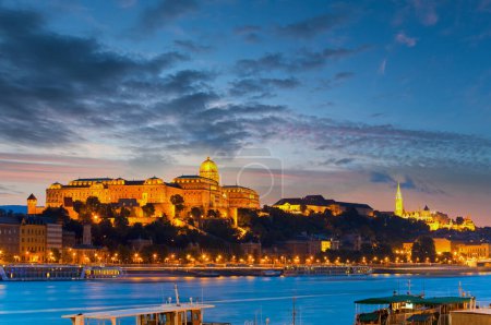 Photo for Budapest Royal Palace night view. Long exposure. - Royalty Free Image