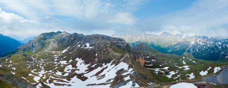 Photo for Tranquil summer Alps mountain and serpentines of Grossglockner High Alpine Road. - Royalty Free Image