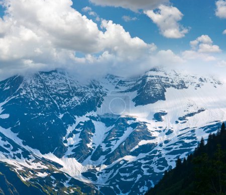 Photo for Summer (June) Alp mountain tops view from Grossglockner High Alpine Road - Royalty Free Image