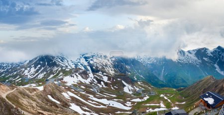 Photo for Tranquil summer Alps mountain and serpentines of Grossglockner High Alpine Road. - Royalty Free Image