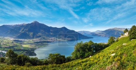 Photo for Alpine Lake Como summer  view from mountain top (Italy) - Royalty Free Image