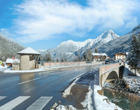Photo for Haselgehr village winter view (Austria, Tirol) - Royalty Free Image