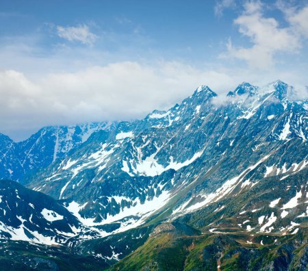 Photo for Summer (June) Alps mountain (view from Grossglockner High Alpine Road) - Royalty Free Image