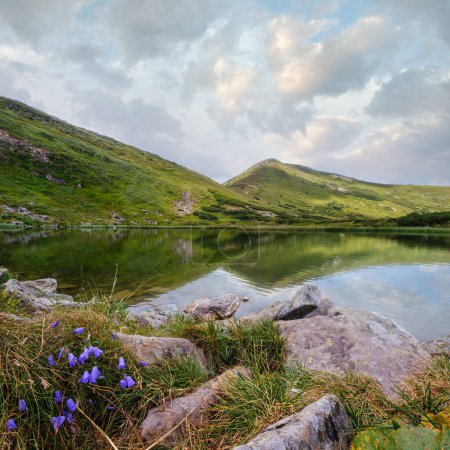 Photo for Summer Nesamovyte lake landscape, Chornohora ridge, Carpathian mountains, Ukraine - Royalty Free Image