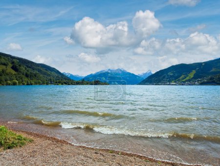 Photo for Beautiful summer Alpine  lake Zeller See view (Austria, Zell am See) - Royalty Free Image