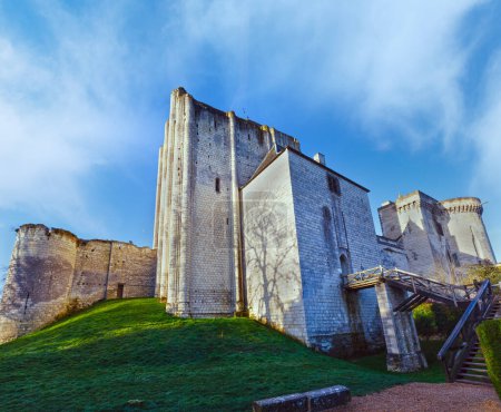 chateau de loches im loire-Tal in Frankreich. erbaut im 9. Jahrhundert.