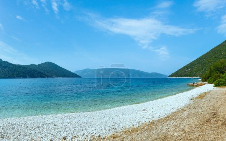 Antisamos beach. Summer sea panorama (Greece,  Kefalonia).