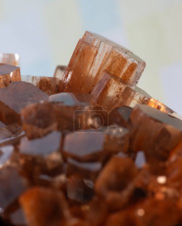 Photo for Close up image with the crystals of an Aragonite Star Cluster said to have ealing energy helpful in removing negativity and fear from the body. - Royalty Free Image