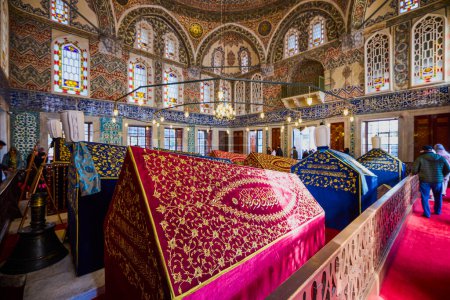 Téléchargez les photos : Istanbul Turquie 28 novembre 2022. Tombeau du sultan Ahmed, images de l'intérieur. - en image libre de droit