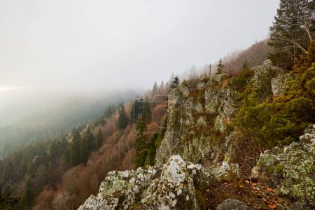 Photo for Mountain landscape near the city of Tusnad in Romania. - Royalty Free Image