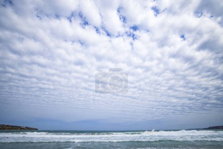 Photo for Landscape with formation of clouds in the sky on a summer day. - Royalty Free Image