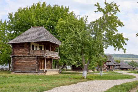 Photo for Golesti, Arges - Romania 08 September 2023. village museum in Romania, old houses from different areas of the country. - Royalty Free Image