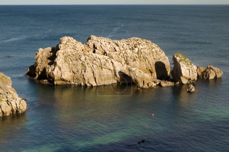 Coastal part of Cantabria in the north of Spain, Costa Quebrada, ie the Broken Coast, area around Playa de Somocuevas beach